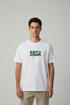 Mannequin portant le t-shirt SAPR vert