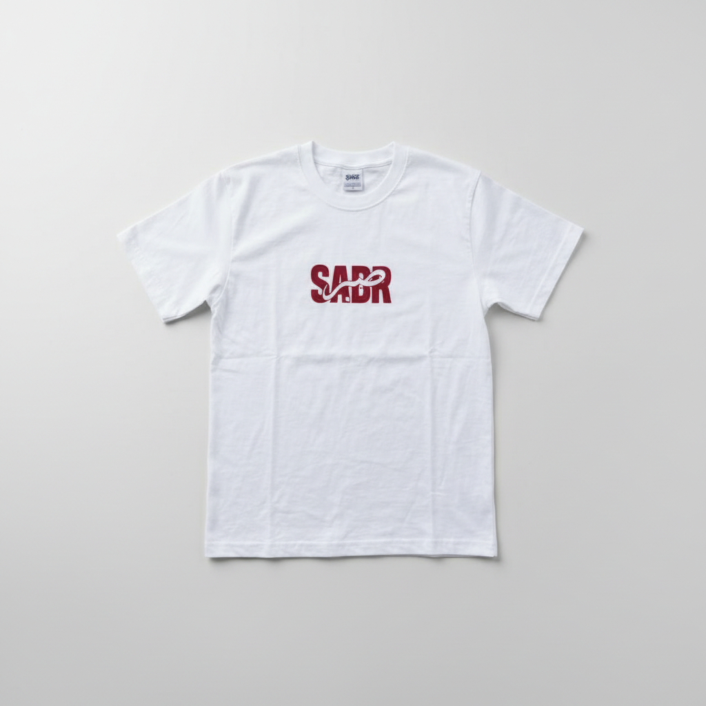 T-shirt SAPR rouge, vue de face