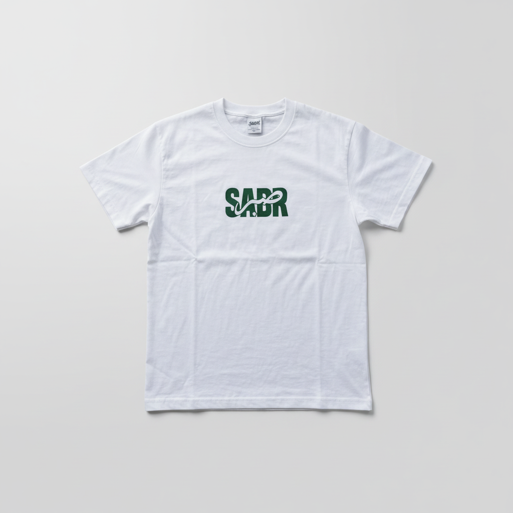 T-shirt SAPR vert, vue de face